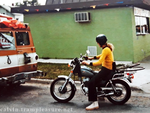 photo of Lee on motorcycle